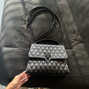 Aldo Black Quilted Shoulder Bag
